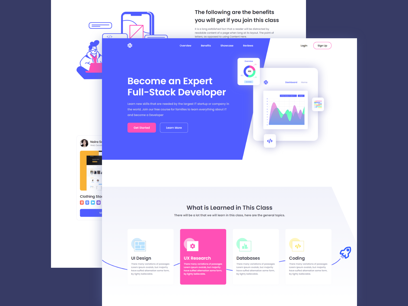 Fullstack Developer - Landing Page by Irham Muhammad Shidiq on Dribbble