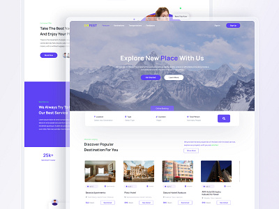 Gofest - Travel With Us book booking css html lodging ticket travel ui uidesign ux ux design webdesign website