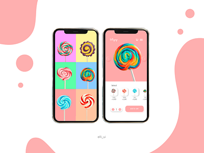 Lollipop app branding design flat icon illustration illustrator ui ux web