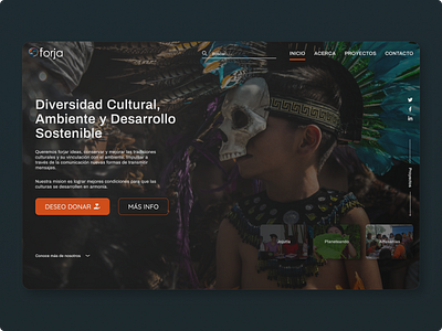 Forja cultura redesign culture design figma first post first shot firstshot mexican art mexico ui ux web