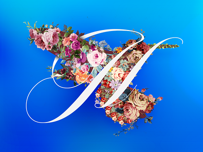 Floral Collage adobe art artwork design dribbble gradients graphic design photoshop typography