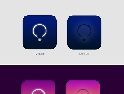 UI challenge #005 Icon "light button" design icon illustration ui vector