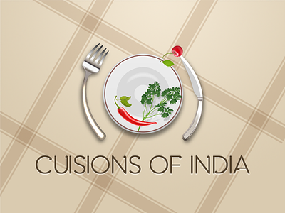 Indian Restaurant Logo cuisines fork indian cuisine indian restaurant indian restaurant logo knife logo plate restaurant restaurant logo