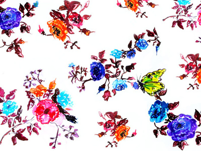 Floral Bliss illustration water colors