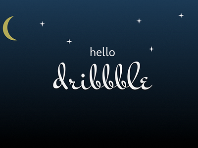 hello dribbble design typogaphy ui