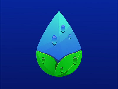 Leaf Water Drop logo adobe illustrator design designer logo logo design logodesign logodesigner logos new unique design unique logo unique logo design vector vectors