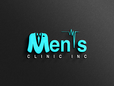 Men's Clinic INC 3d branding graphic design logo