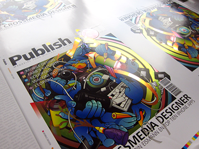 Publish Magazine Cover, Printed. coldfoil colors complex cover illustration publish publishmagazine