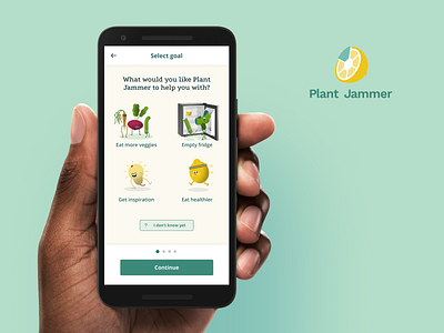 Plant Jammer branding illustration ui