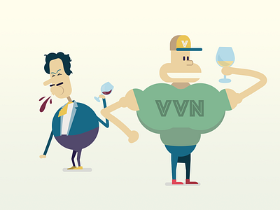 Vivino Characters for storytelling branding illustration vector