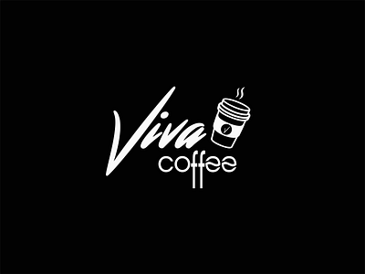 Сoffee shop logo "Viva coffee" cafe coffee design graphic design illustration logo logotype tea vector