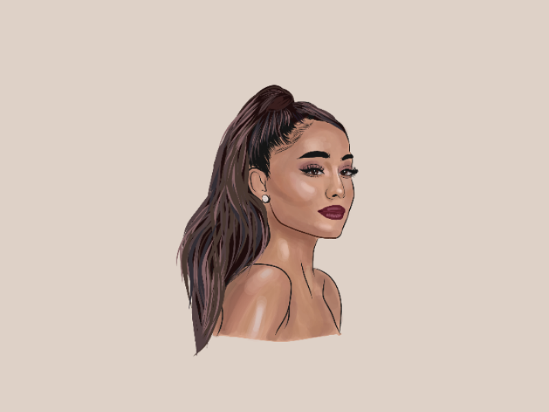 Ariana grande -digital illustration 🎆 by Anusangi srivastava on Dribbble