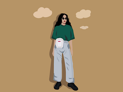 model vector illustration