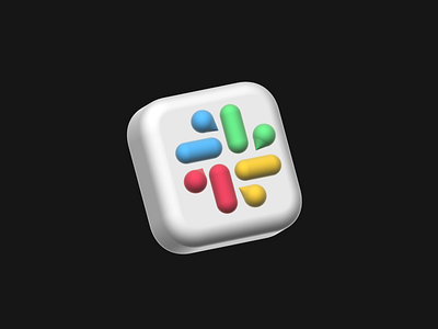 Slack 3D App Icon | DailyUI #005