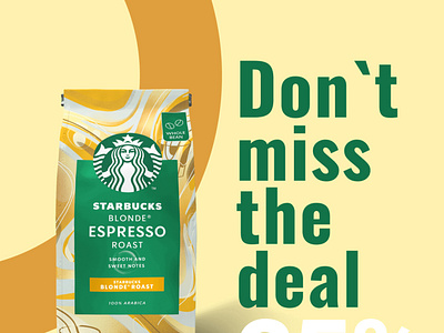 Starbucks Ad - Social Media Post branding design graphic design