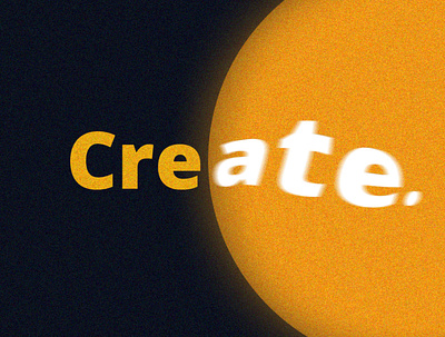 CREATE. design graphic design typography