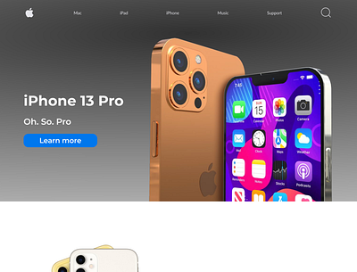 Apple Website Redesign branding design illustration typography ui ux