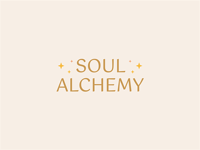 Soul Alchemy Logo branding cosmic elegant energy feminine gold healing logo pink rekik spiritual stars