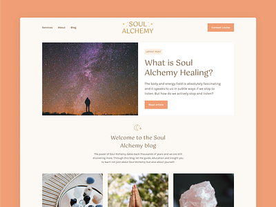 Soul Alchemy Website - Blog alchemy avada blog coral cosmic earthy feminine healing moon pink pretty soul stars website