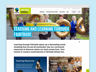 Fairtrade Schools Homepage blue educational fairtrade green homepage primary schools search