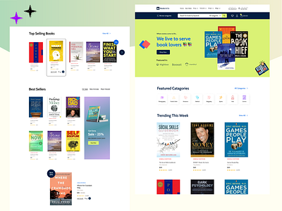Books & Co - Online Book Store book shop book store ecommece landing page online store trendy design ui design web design website