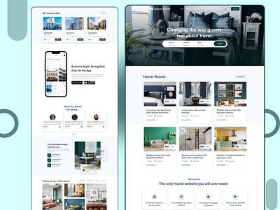 Canyon Hostel Website 2022 hostel rent hotel website landing page relaxation room rent tour guide tourism trendy design ui design uiux vacation website