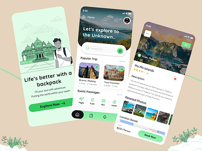 Travel App Design