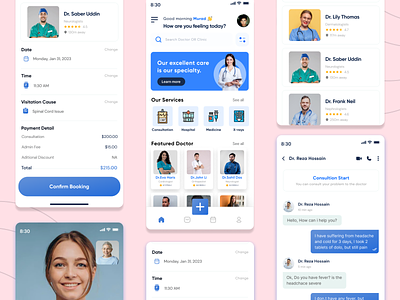 Medicare App✨ app design appointment appointment booking clinic consultantion doctor doctor appointment health healthcare healthcare app hospital medical medical app medical care medicine mobile app mobile app design mobile design mobile ui treatment