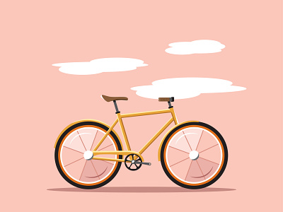 Simple Bike Illustration bike illustration road travel