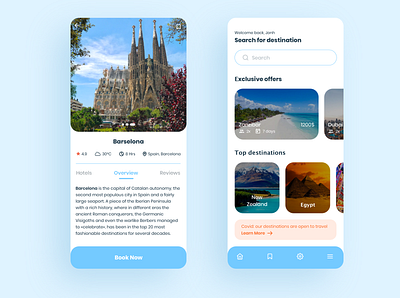 Travel - Mobile App android app destination ios mobile travel trip voucher voyage