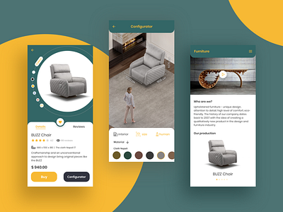 Furniture App android app furniture furniture app ios product page products shop