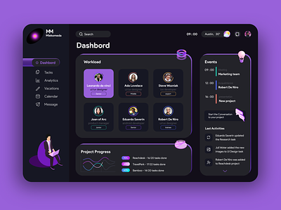 Dashboard - team and task manager