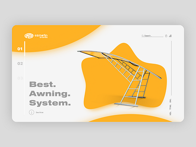 Sample Website For Awning Systems Company adobe xd branding design illustration logo photoshop redesign