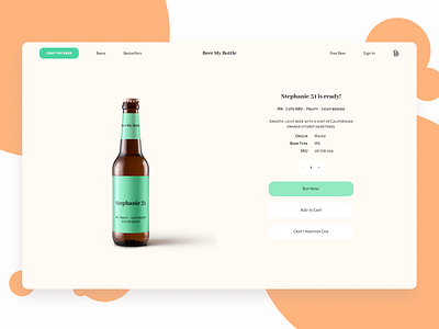 E-Commerce Beer Shop Design beer beer branding brand branding checkout design ecommerce ecommerce design figma illustration product design product page ui ux web design website