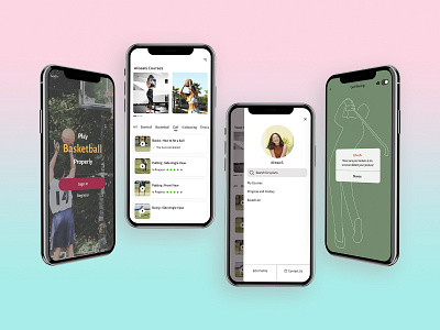 Sports Learning Application app app design application design application ui branding design figma illustration ios ios app learning app mobile app mobile design mobile ui product design sports app ui ui design ux ux design