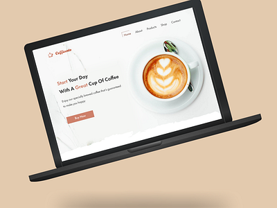 Coffee Shop Website - Hero Section coffee shop hero image hero section landing page design ui design uiuxdesign website design
