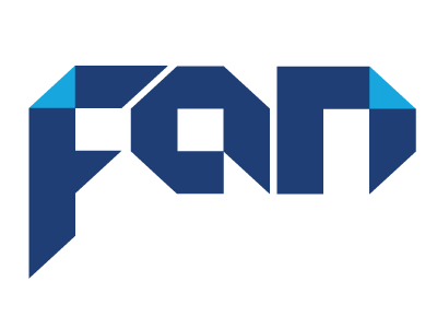 fan logo identity logo modular typography