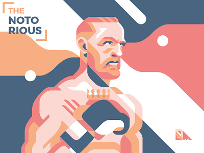 The "Notorious" Conor McGregor belt boxe fight geometric history illustration lasvegas mayweather mcgregor mma notorious ufc