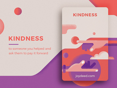 Joydeed - Kindness cards code hugging joydeed positive tracking