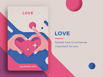 Joydeed - Love cards code hearth joydeed love positive tracking