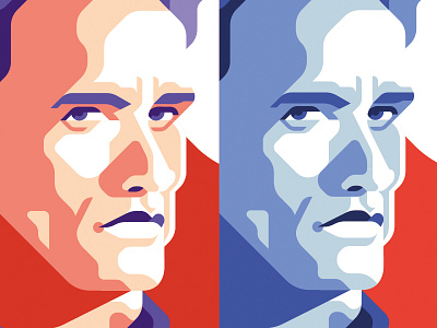 Action Wip arnold schwarzenegger color flat geometric illustration movie palette portrait terminator