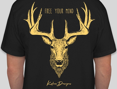 Free Your Mind Shirt branding deer illustration shirt shirt design shirts vector