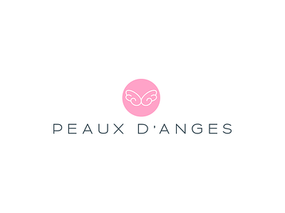 Peaux d'anges - Logo e commerce korean cosmetics logo