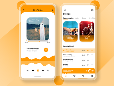 Music player app design figma figma design illustration ui uidesign uiux ux uxdesign