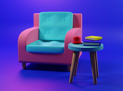 Modeling Chair 3d blender blender3d design illustration