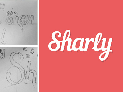 Sharly v1 logo logotype sharly typo typography vector