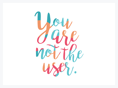 You are not the user