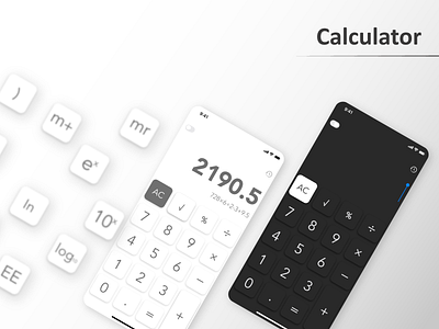 Daily UI :: 004 Calculator app branding business calculator daily 100 challenge dailyui design ui ux web xd