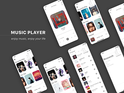 Daily UI ::009 / Music Player branding business dailyui design music music player ui ux web xd