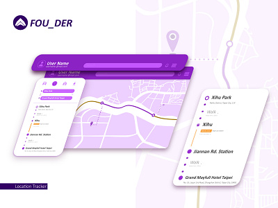 Daily UI :: 020 Location Tracker app business daily 100 challenge dailyui design location tracker logo map ui web xd